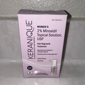 Keranique Women's 2% Minoxidil Topical Solution, Hair Regrowth Treatment